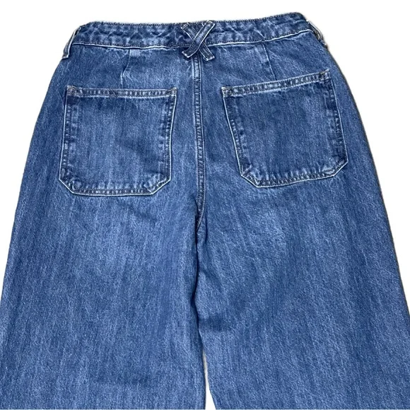 Universal Thread High Rise Wide Leg Medium Wash Jeans 100% Cotton (Size: 6R) - Picture 6 of 16